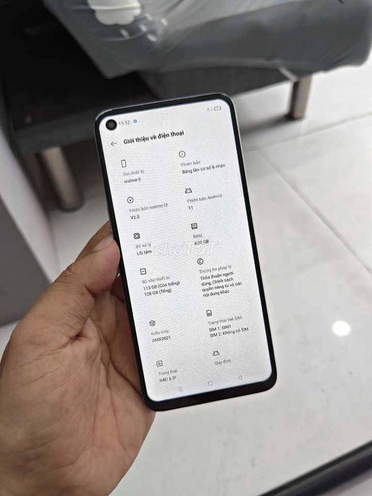 Realme 6 4GB/128GB Trắng. Mua bán Điện thoại tại Quận Bình Tân Tp Hồ Chí Minh được đăng bởi Nguyễn Thanh hình 1