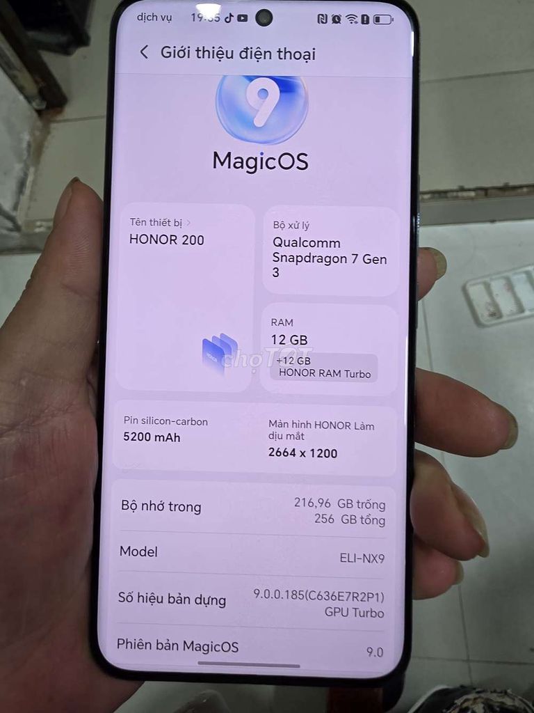 Honor 200 256GB Trắng. Mua bán Điện thoại tại Thành phố Thủ Dầu Một Bình Dương được đăng bởi Lan hình 1