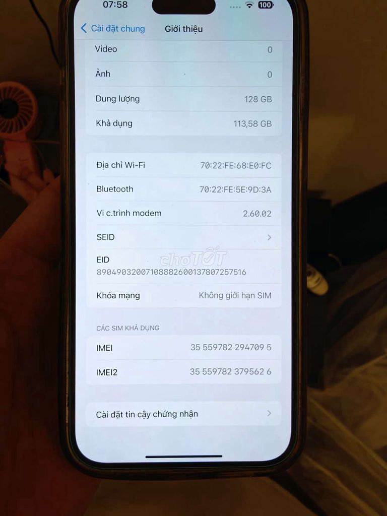 Apple iPhone 14 Pro Max 128GB Trắng. Mua bán Điện thoại tại Huyện Đông Anh Hà Nội được đăng bởi nguyễn ngọc hoàng anh hình 1