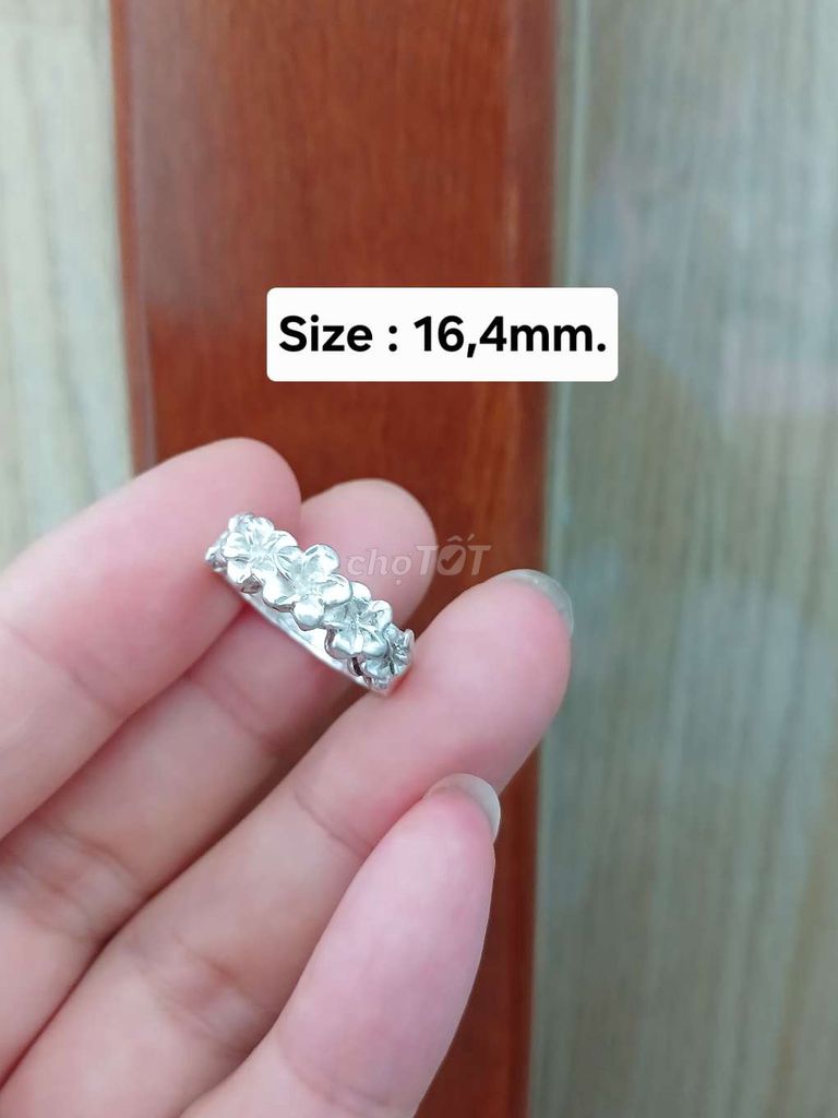 Nhẫn bạc nữ hình bông hoa xinh xắn. Mua bán Phụ kiện thời trang khác tại Quận Bình Tân Tp Hồ Chí Minh được đăng bởi Nguyễn nữ thuý linh hình 1