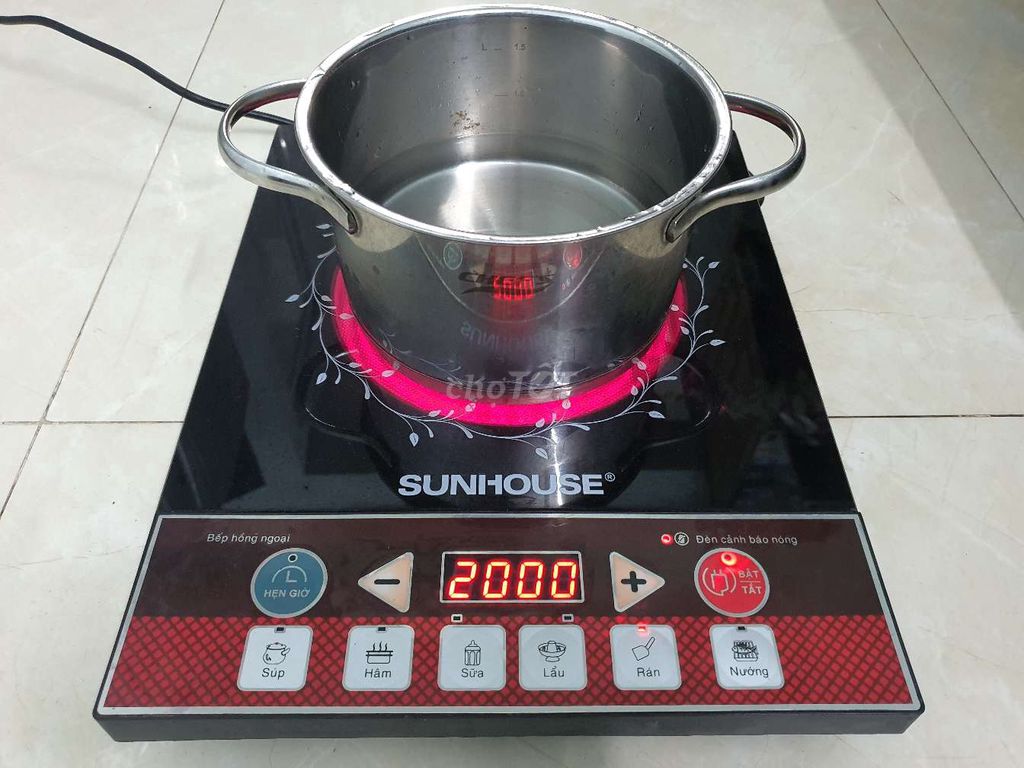 Bếp Sunhouse đa năng bền bỉ, hàng chính hãng 2000W