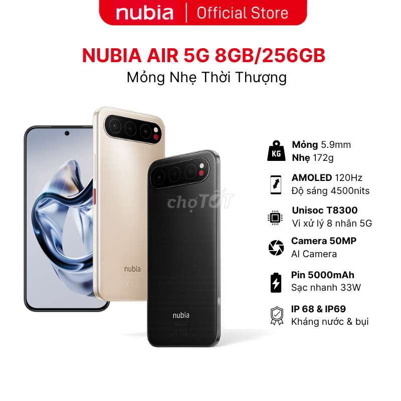 Nubia Air 5G 256GB có Gl. Mua bán Điện thoại tại Quận 5 Tp Hồ Chí Minh được đăng bởi luân hình 1