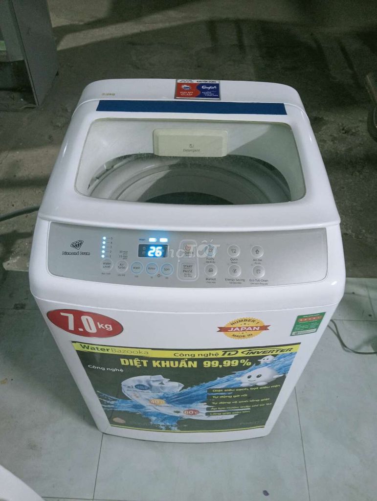 Máy giặt Samsung 7kg Trắng Còn mới. Mua bán Máy giặt tại Thành phố Thủ Đức Tp Hồ Chí Minh được đăng bởi Lê Nguyễn Ngọc Thương hình 1