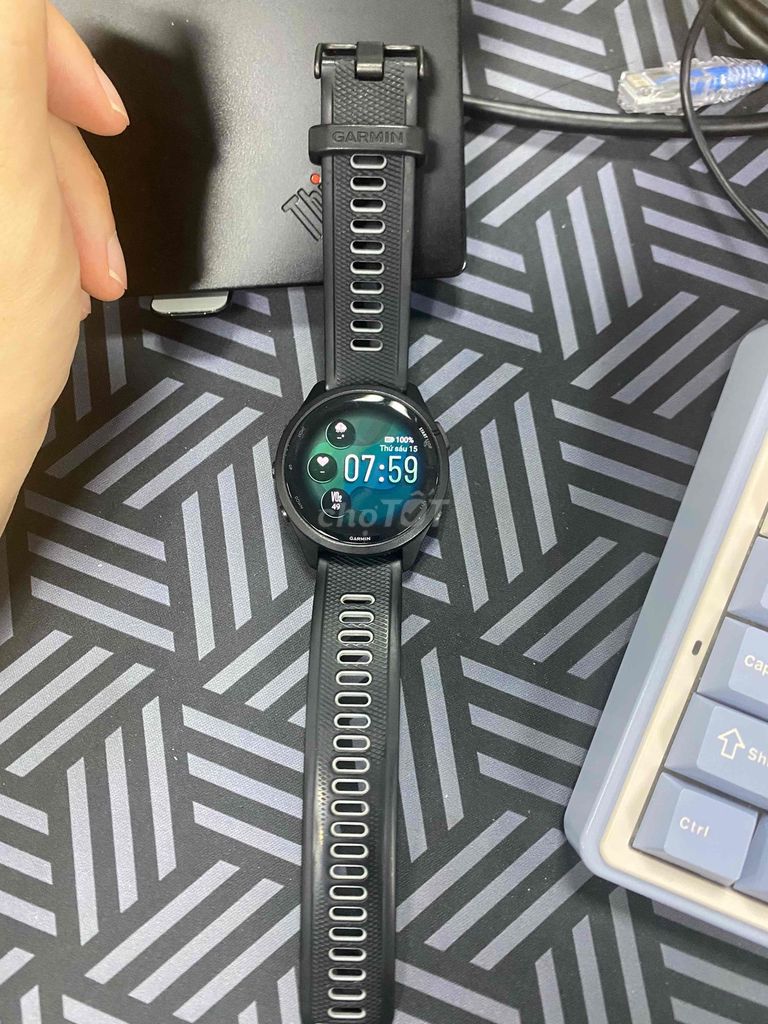 Garmin Forerunner 265 Đen. Mua bán Thiết bị đeo thông minh tại Huyện An Dương Hải Phòng được đăng bởi Mạnh Tống hình 1