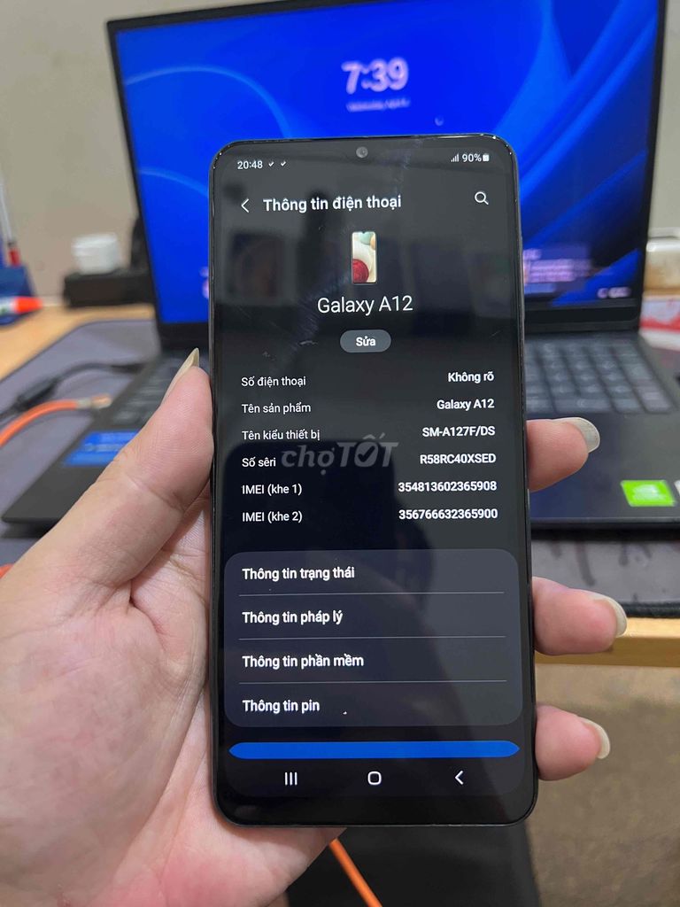 Samsung A12 128GB Đen. Mua bán Điện thoại tại Quận Đống Đa Hà Nội được đăng bởi Nam hình 1
