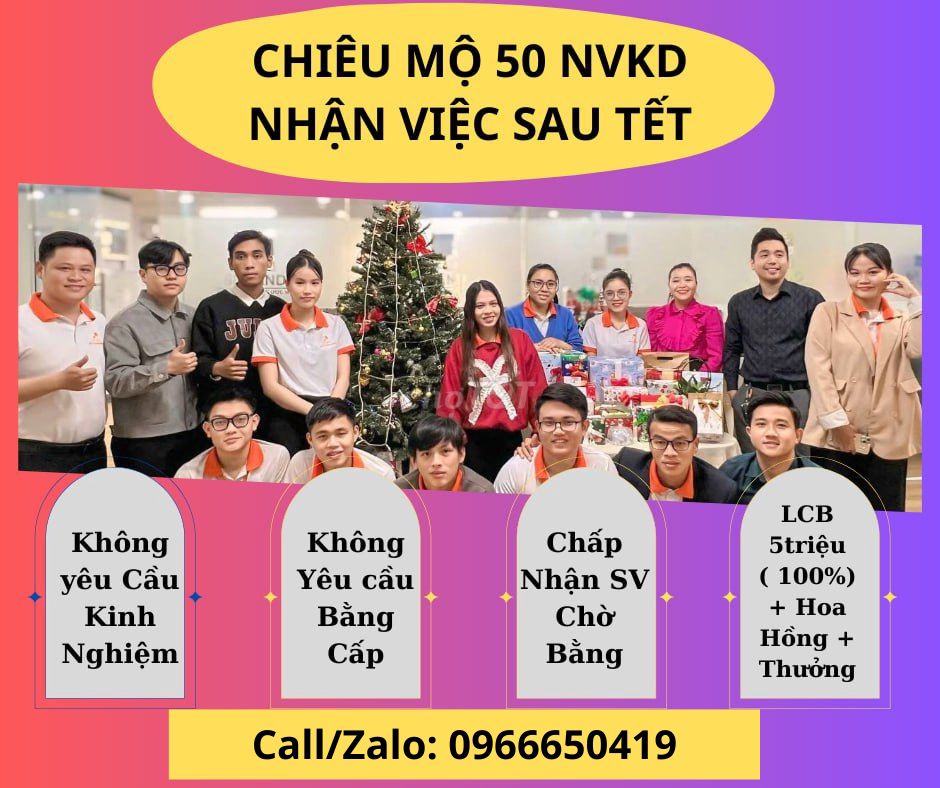 Tuyển dụng_việc làm cho 10NV văn phòng-Đi làm ngay