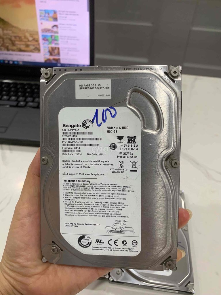 ổ cứng PC 500g