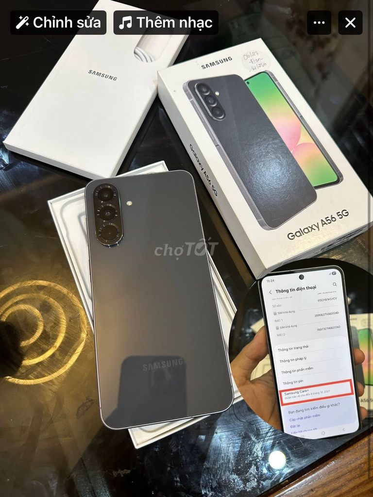 Samsung Galaxy A56 5G 12GB/256GB Đen. Mua bán Điện thoại tại Quận Ba Đình Hà Nội được đăng bởi Hội Đồ Điện Tử hình 1
