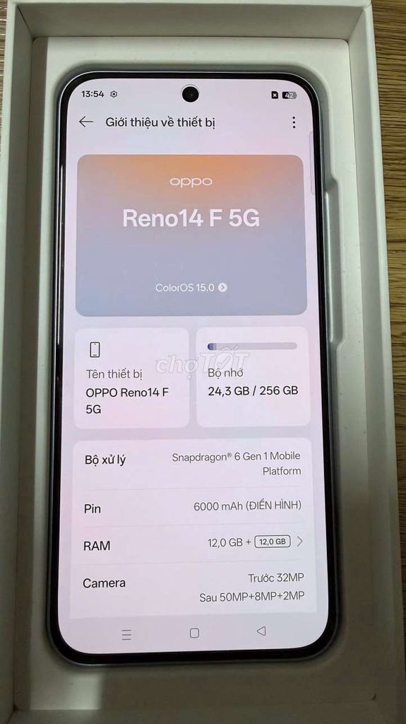 Oppo Reno14 F 5G Tím . Mua bán Điện thoại tại Huyện Bình Chánh Tp Hồ Chí Minh được đăng bởi Thống hình 1