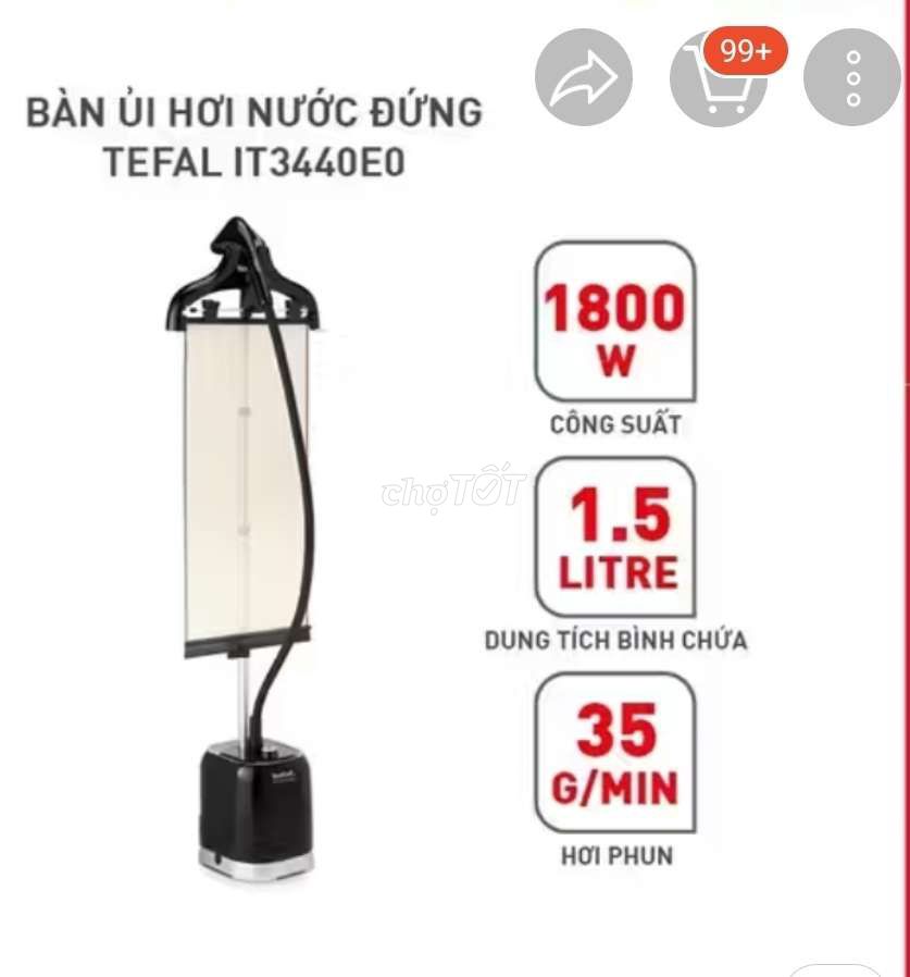 Bàn là hơi nước đứng Tefal IT3440E0. Mua bán Nội thất, đồ gia dụng khác tại Quận Nam Từ Liêm Hà Nội được đăng bởi Giang hình 1