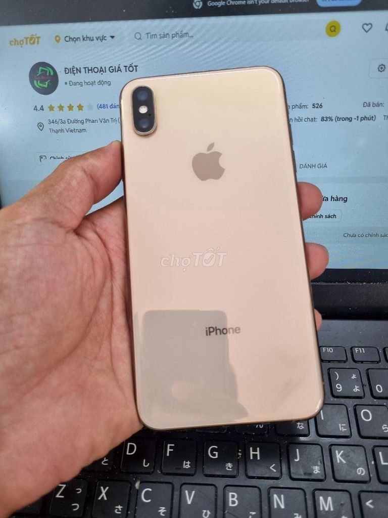 IPHONE XS MAX 64GB MÁY QUỐC TẾ CHỨC NĂNG ĐẦY ĐỦ . Mua bán Điện thoại tại Quận Bình Thạnh Tp Hồ Chí Minh được đăng bởi Dân Mobile hình 1