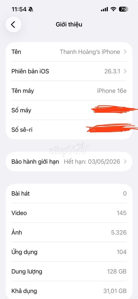 Apple iPhone 16e 128GB. Mua bán Điện thoại tại Quận 6 Tp Hồ Chí Minh được đăng bởi Thanh Hoàng hình 1