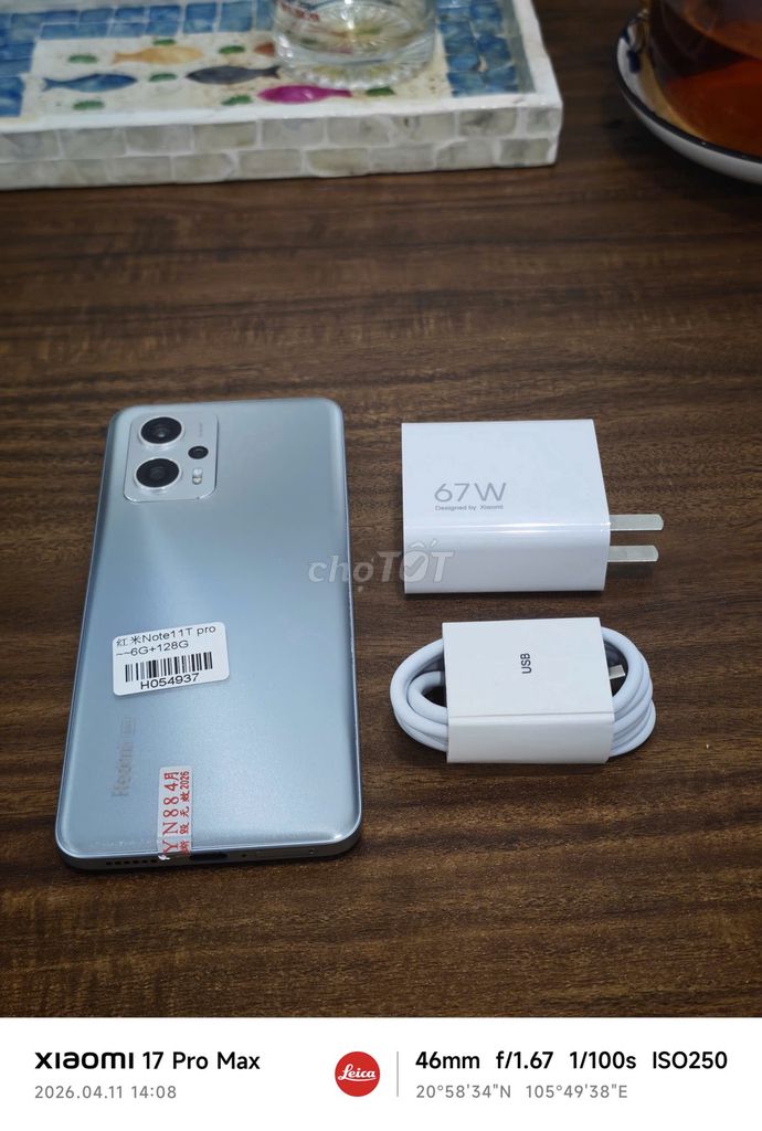 Redmi Note 11T Pro 5G 6/128 Quốc Tế sạc 67w có COD. Mua bán Điện thoại tại Quận Hoàng Mai Hà Nội được đăng bởi Trần Ngọc Hiếu hình 1