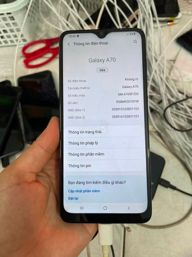 Samsung Galaxy A70 Xanh Màn lô Main zin. Mua bán Điện thoại tại Quận 1 Tp Hồ Chí Minh được đăng bởi Hội Đồ Điện Tử hình 1