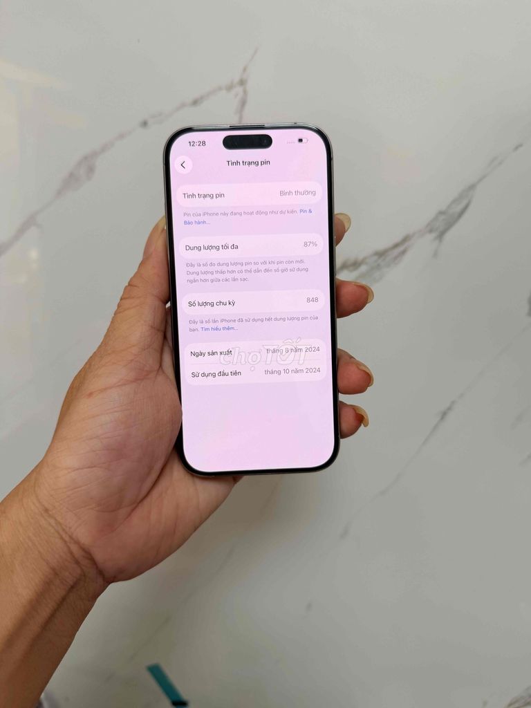 Apple iPhone 16 Pro 128GB Xám Titan 98% zin áp. Mua bán Điện thoại tại Quận 6 Tp Hồ Chí Minh được đăng bởi Chuyên mua bán điện thoại laptop hình 1