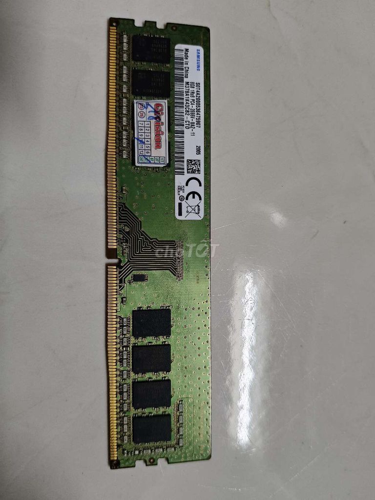 RAM Samsung DDR4 8GB 2666Mhz Đã sử dụng. Mua bán Linh kiện (RAM, Card...) tại Thành phố Dĩ An Bình Dương được đăng bởi Phạm Tuấn hình 1