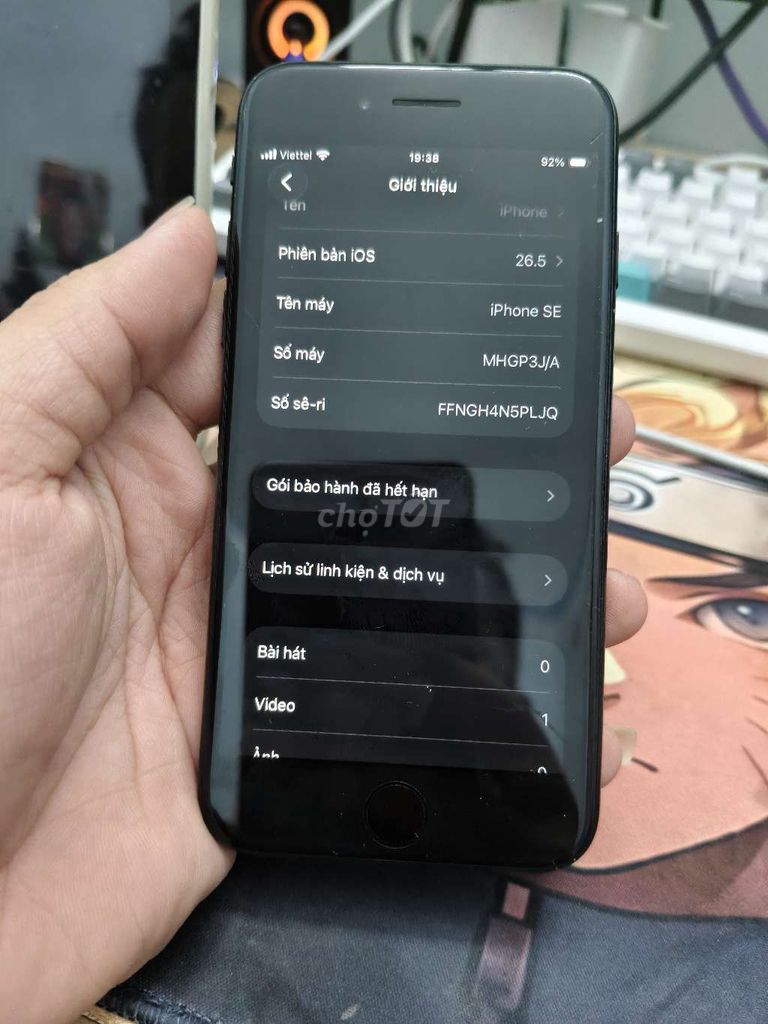 Apple iPhone SE2 64GB Đen Đã qua sử dụng. Mua bán Điện thoại tại Thành phố Biên Hòa Đồng Nai được đăng bởi Long Lê hình 1