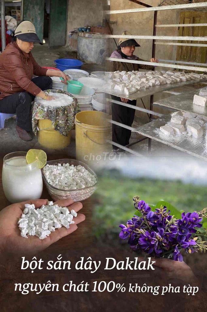 Bột sắn dây Daklak nguyên chất. Mua bán Đồ ăn, thực phẩm và các loại khác tại Thành phố Gia Nghĩa Đắk Nông được đăng bởi Hải Sắn Dây daklak hình 1