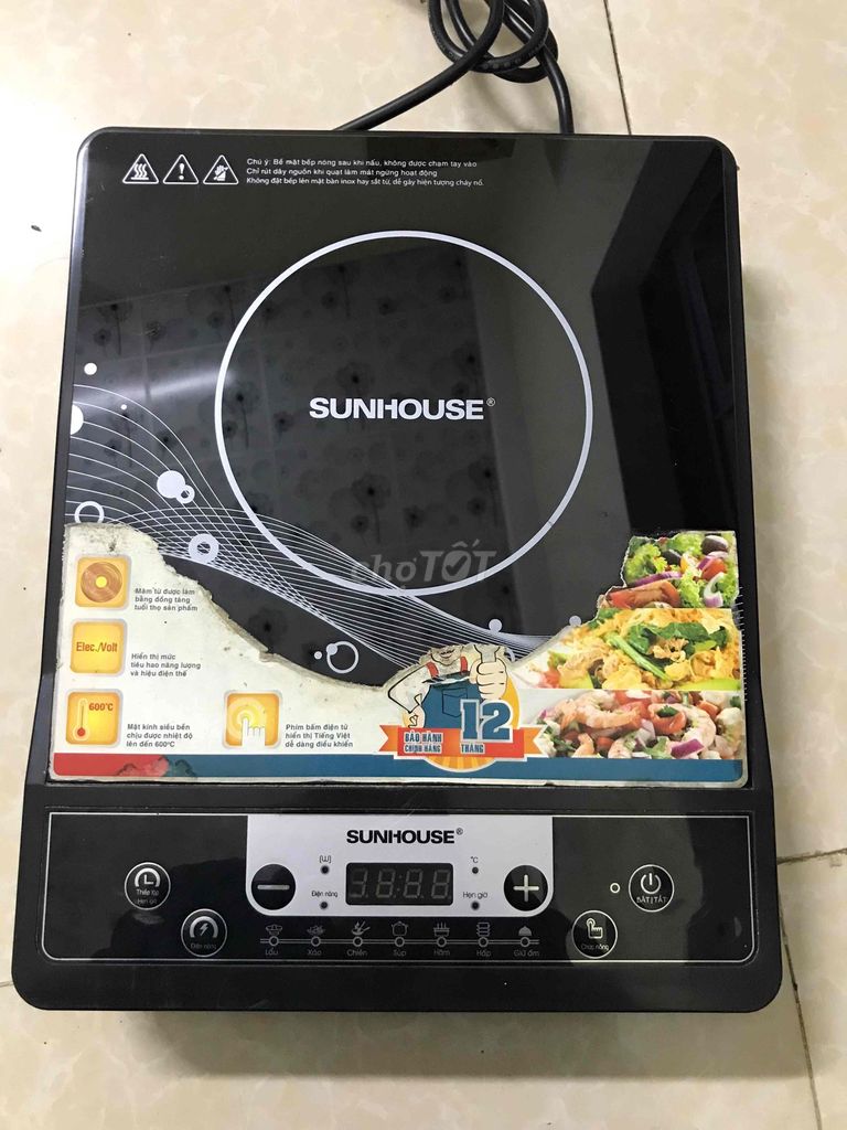 Bếp điện từ Sunhouse Đen. Mua bán Bếp, lò, đồ điện nhà bếp tại Quận Cẩm Lệ Đà Nẵng được đăng bởi Trà My hình 1