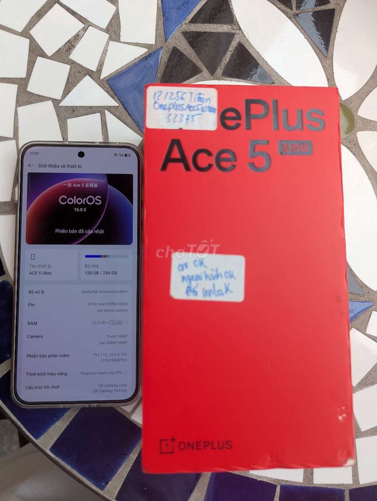 OnePlus Ace 5 Ultra 256GB Bạc. Mua bán Điện thoại tại Quận Lê Chân Hải Phòng được đăng bởi Tiến Vượng hình 1