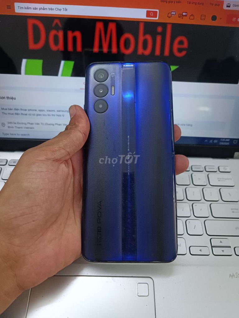 TECNO POVA 3 6GB.128GB PIN 7000 HELIO G88 FULL CN. Mua bán Điện thoại tại Quận Bình Thạnh Tp Hồ Chí Minh được đăng bởi Dân Mobile hình 1