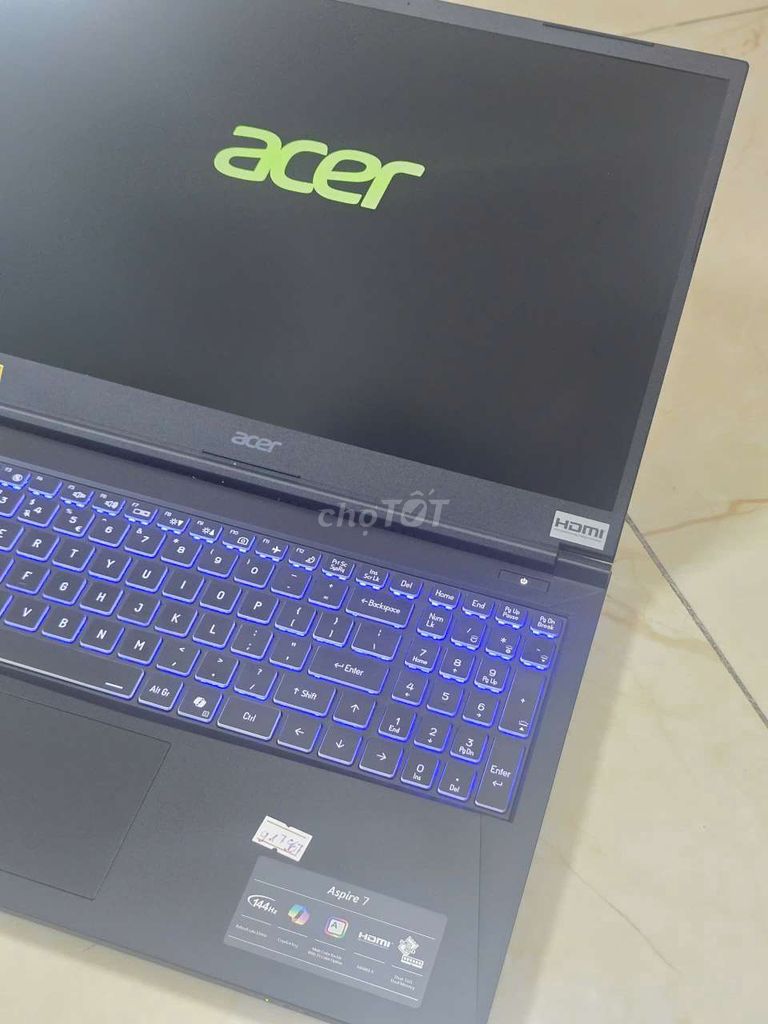 0219 Acer Aspire 7 i7-12650H/16G/512G RTX3050. Mua bán Laptop tại Quận Bình Tân Tp Hồ Chí Minh được đăng bởi T D Laptop hình 1
