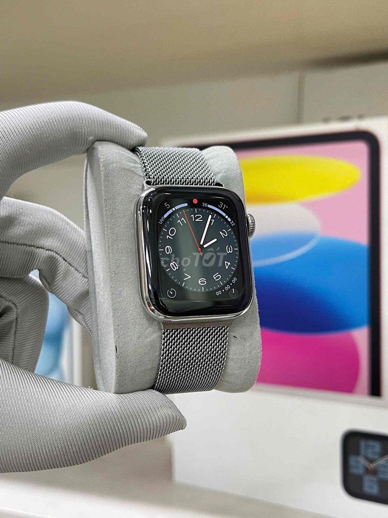 Apple Watch Series 6 Thép Bạc 40mm 100%. Mua bán Thiết bị đeo thông minh tại Quận Nam Từ Liêm Hà Nội được đăng bởi Hoàng Anh Dũng hình 1