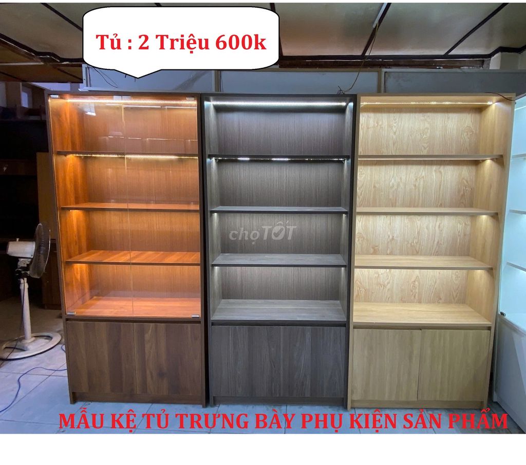 XẢ TỦ TRƯNG BÀY 80X180X30CM MÀU GỖ VÁN ÉP. Mua bán Tủ, kệ gia đình tại Quận Tân Bình Tp Hồ Chí Minh được đăng bởi NỘI THẤT XƯỞNG VÁN GỖ TÂN BÌNH  hình 1