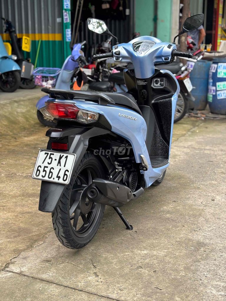 Honda Vision 2023 Đặc biệt màu Xanh. Mua bán Xe máy tại Thị xã Bến Cát Bình Dương được đăng bởi xe máy trả góp tín nghĩa  hình 8