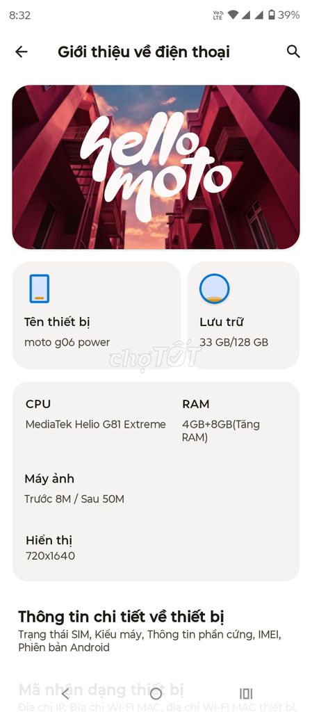 Motorola G06 Power 128GB. Mua bán Điện thoại tại Thành phố Tuy Hòa Phú Yên được đăng bởi Xuân Sang Tạ hình 1