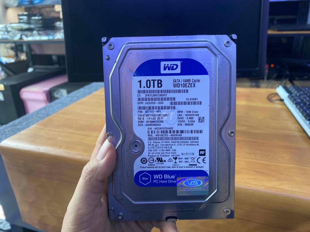 LẺ Ổ CỨNG 1TB 98% E THANH LÝ GIÁ RẺ