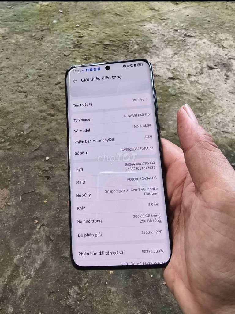 Huawei P60 Pro 256GB Đen bán hoặc gl. Mua bán Điện thoại tại Thành phố Buôn Ma Thuột Đắk Lắk được đăng bởi bmt hình 1