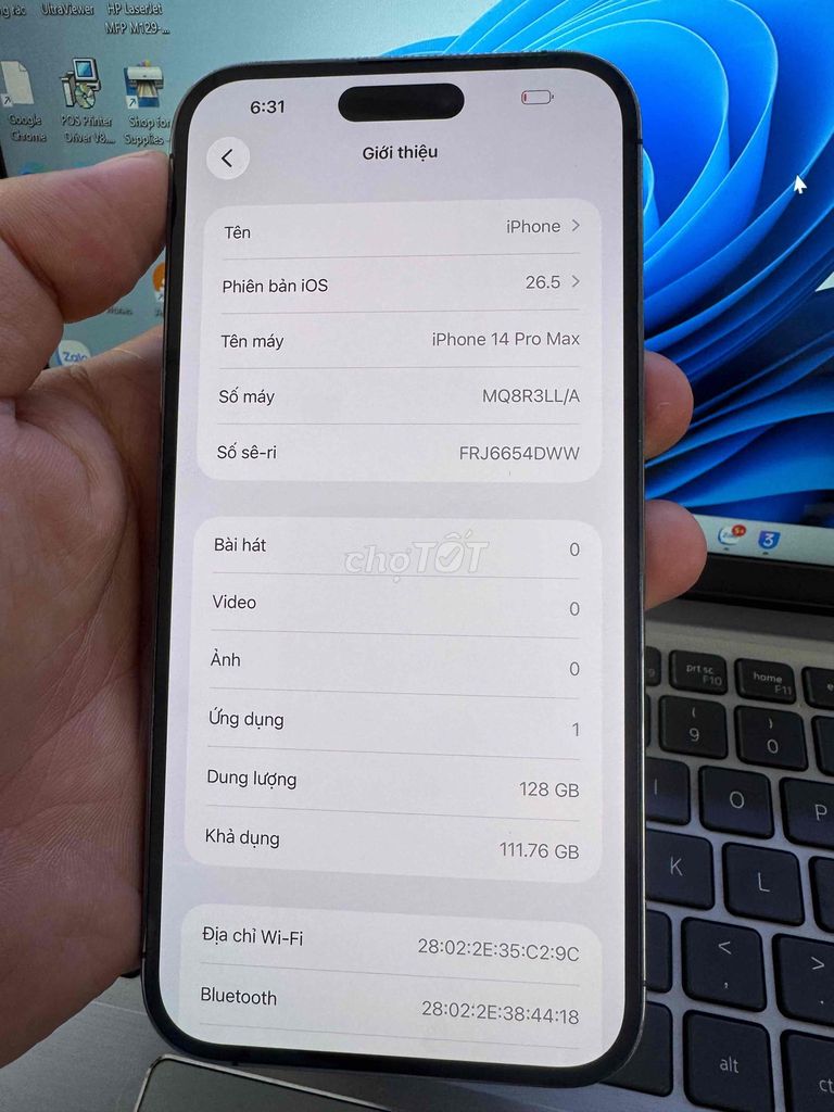 iPhone 14 Pro Max 128GB Tím Quốc tế 99%. Mua bán Điện thoại tại Quận 6 Tp Hồ Chí Minh được đăng bởi QUỐC THIÊN BÁN GÓP 0 ĐỒNG  hình 1