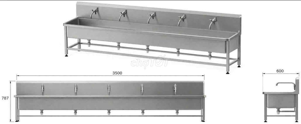 Thanh lý bồn rửa tay Công nghiệp inox 5 vòi. Mua bán Đồ chuyên dụng, Giống nuôi trồng tại Huyện Đông Anh Hà Nội được đăng bởi Phương hình 1