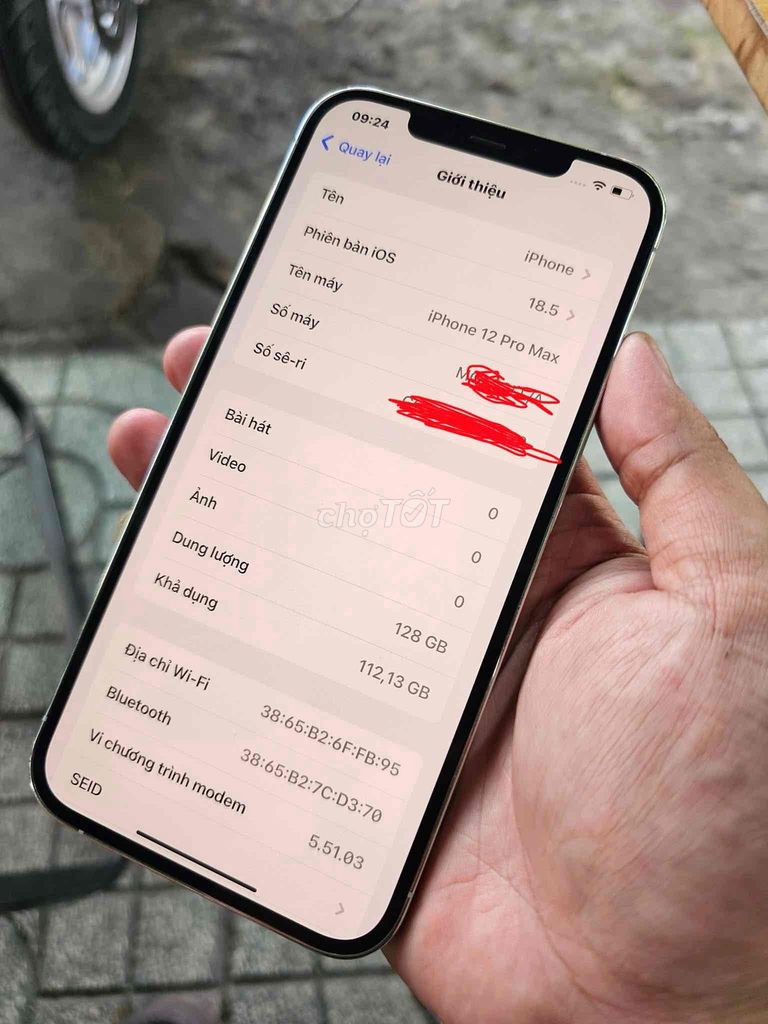 iPhone 12 Pro Max quốc tế 128gb. Mua bán Điện thoại tại Thành phố Mỹ Tho Tiền Giang được đăng bởi Tiền Giang  hình 1