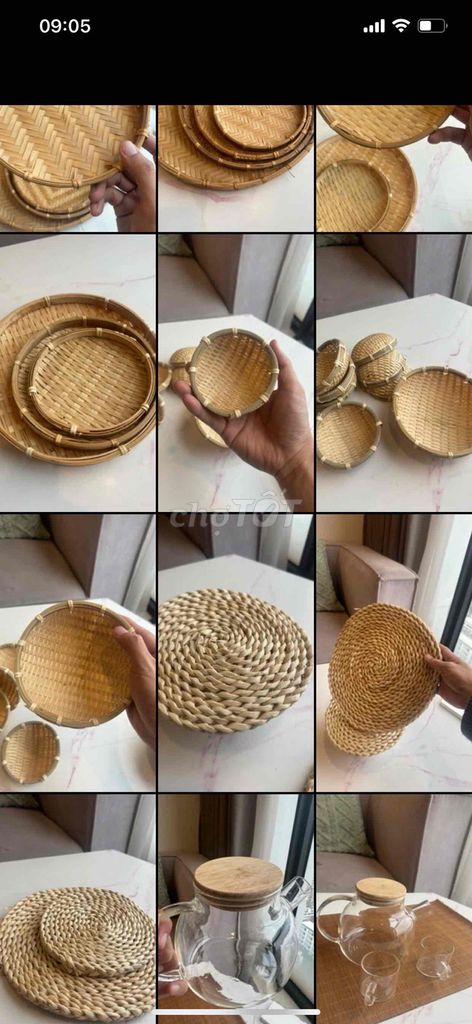 Đồ cói, tre đan. Mua bán Nội thất, đồ gia dụng khác tại Quận Ba Đình Hà Nội được đăng bởi Windy Vu hình 1