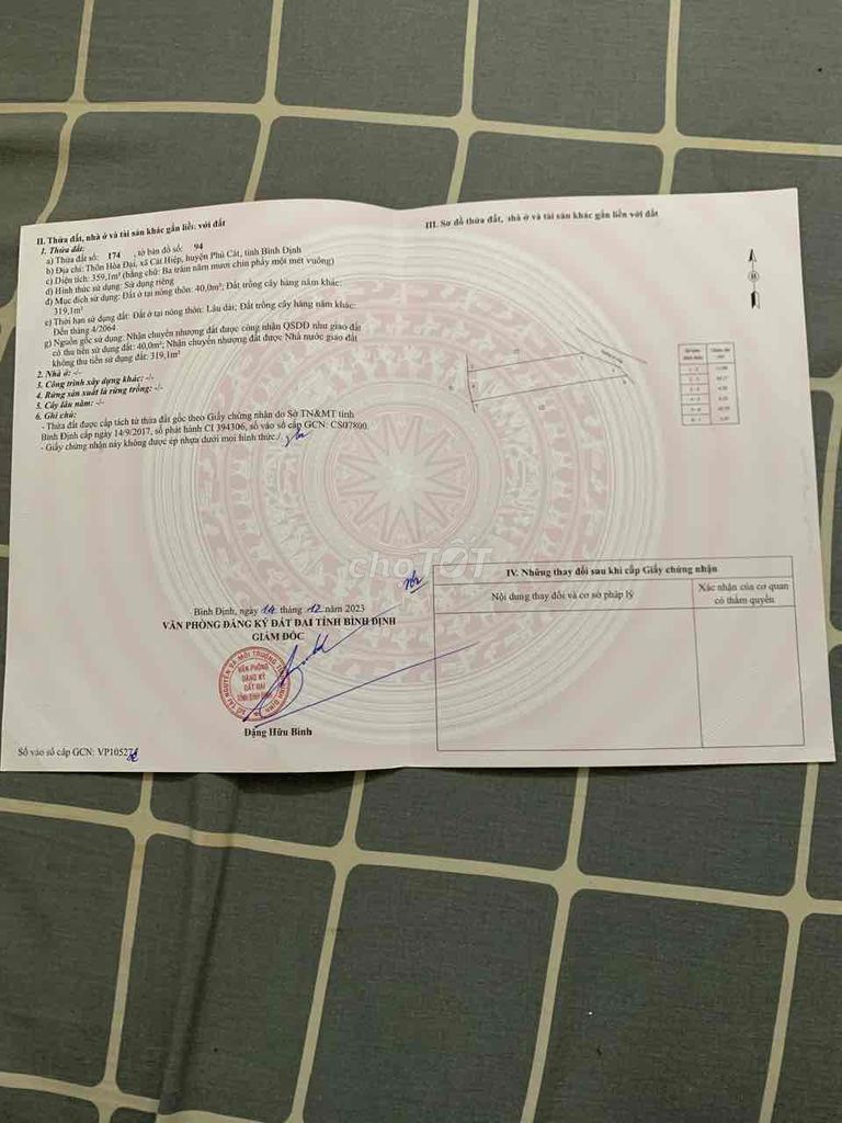 Chính chủ cần gán gấp lô đất gần khu công nghiệp hoà hội