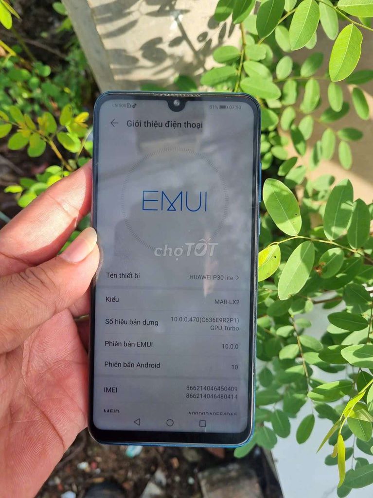Huawei P30 Lite Xanh 6GB Android. Mua bán Điện thoại tại Thành phố Sóc Trăng Sóc Trăng được đăng bởi Thanh hình 1