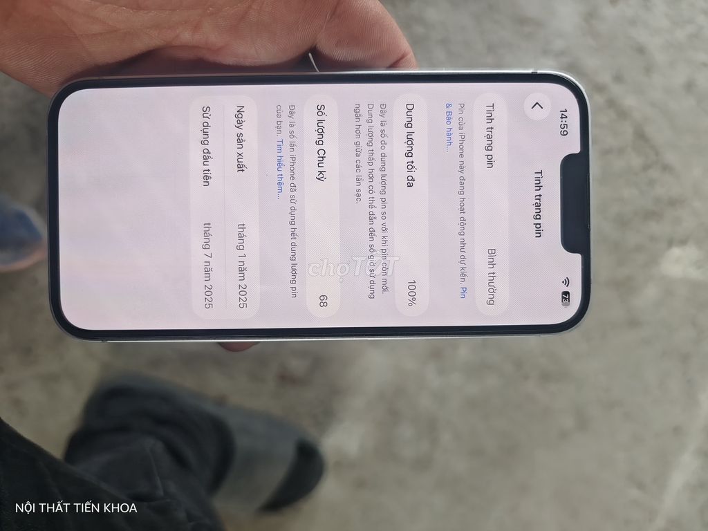 Apple iPhone 16e lock bạc. Mua bán Điện thoại tại Huyện Quốc Oai Hà Nội được đăng bởi Khoaa hình 1