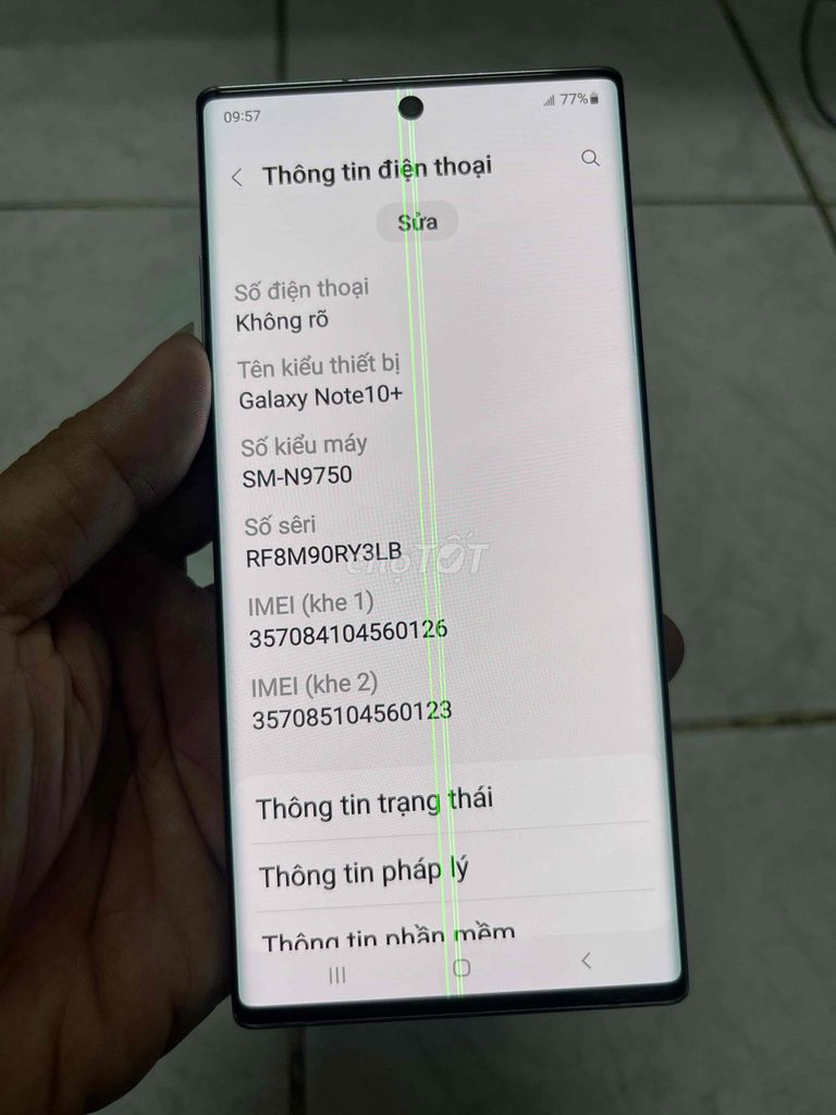 Samsung Note 10 Plus 12GB/256GB Đa sắc. Mua bán Điện thoại tại Quận Tân Bình Tp Hồ Chí Minh được đăng bởi Huỳnh Chí Hào hình 1