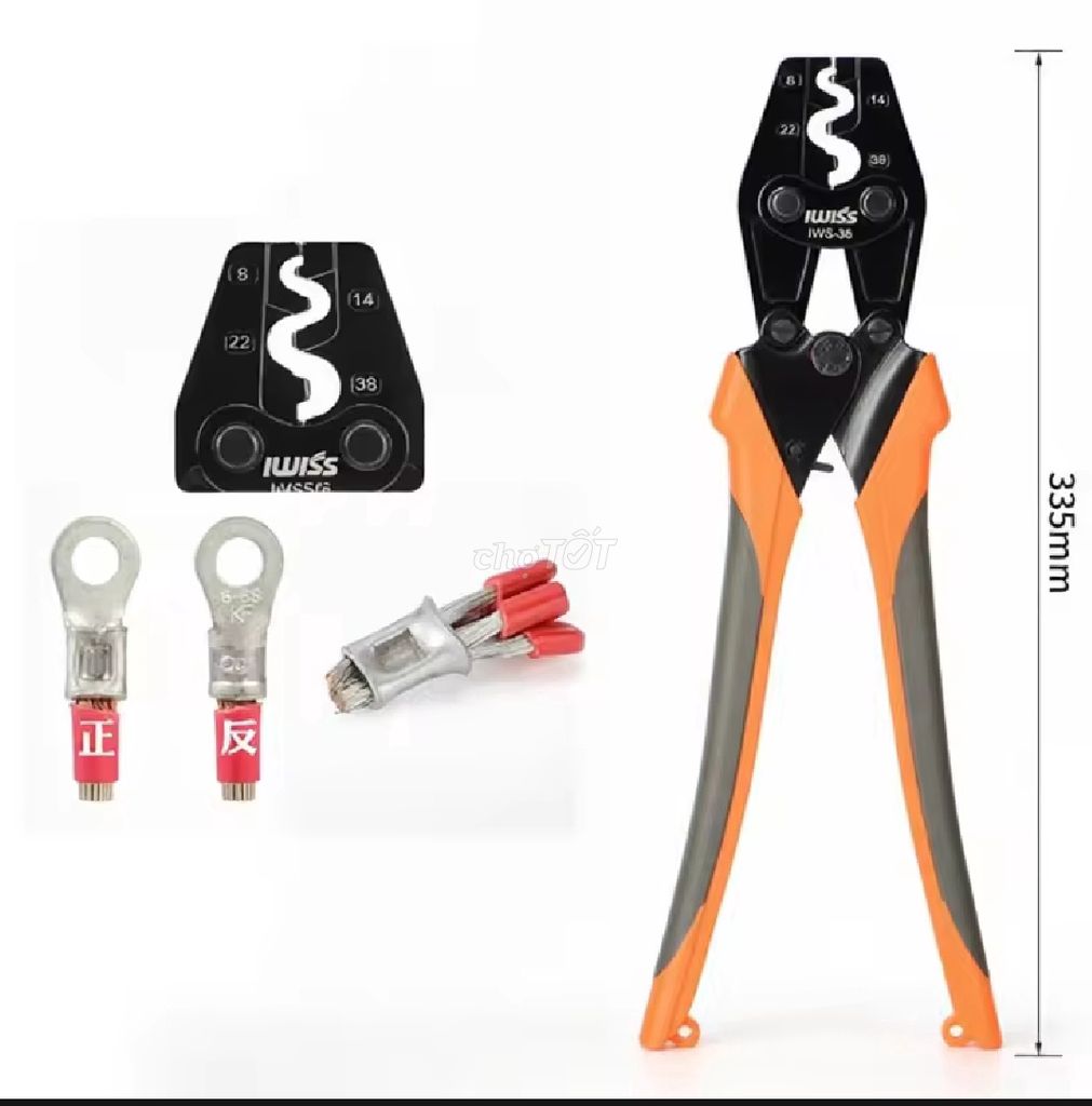 Kìm bấm cos IWISS IWS-38. Mua bán Đồ chuyên dụng, Giống nuôi trồng tại Thành phố Rạch Giá Kiên Giang được đăng bởi Hieu Nguyen hình 1