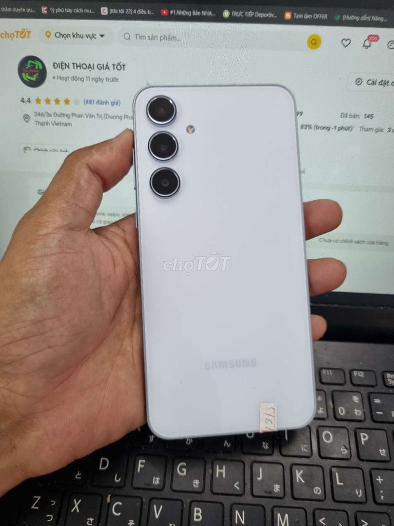 SAMSUNG A55 8GB.128GB EXYNOS 1480 PIN 5000 ZIN. Mua bán Điện thoại tại Quận Bình Thạnh Tp Hồ Chí Minh được đăng bởi Dân Mobile hình 1