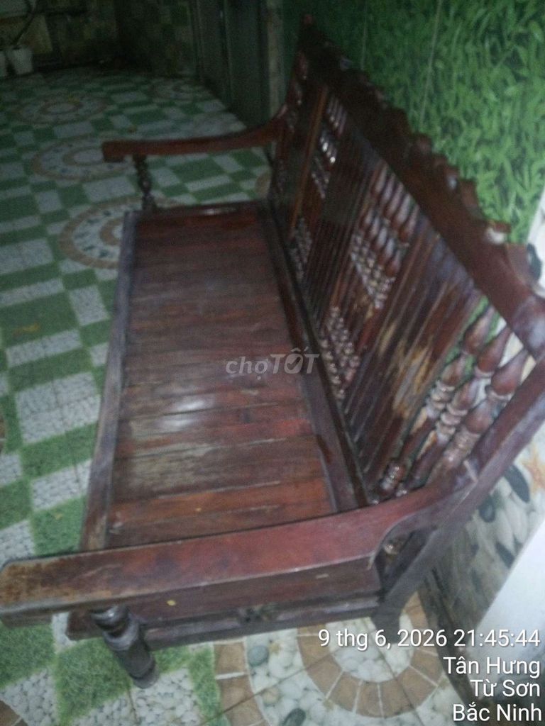 Ghế dài Gỗ Nâu Đơn giản. Mua bán Bàn ghế tại Thị xã Từ Sơn Bắc Ninh được đăng bởi Vũ văn Vinh hình 1