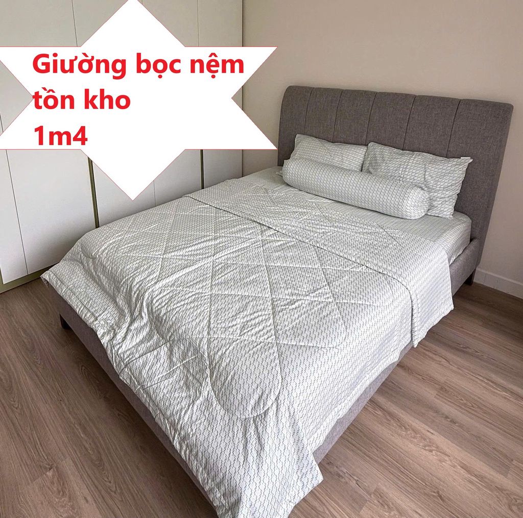 Giường bọc nệm 1m4 Mới,giường ngủ tồn kho giá rẻ. Mua bán Giường, chăn ga gối nệm tại Quận Bình Thạnh Tp Hồ Chí Minh được đăng bởi Nội Thất Giá Sĩ Phú Nhàn hình 1