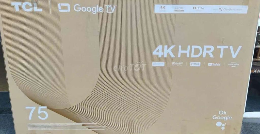 TV 4K TCL 75P735 75in 4K Google TV Bảo hành 2026