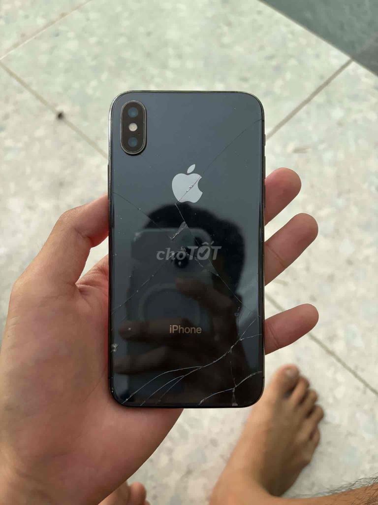 Apple iPhone X 64GB Đen Vỡ lưng, mất Face ID. Mua bán Điện thoại tại Huyện Quỳnh Phụ Thái Bình được đăng bởi Ngô Thái Học hình 1