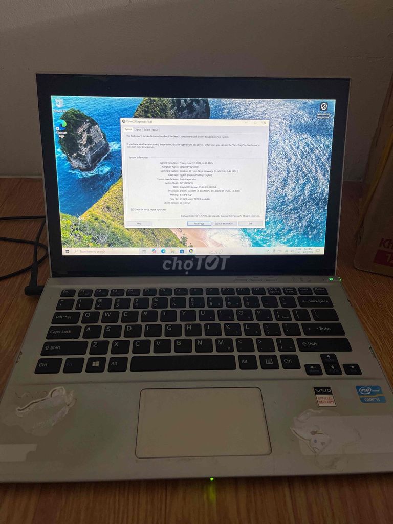 Sony SVF13113CVS i5 8GB. Mua bán Laptop tại Quận Tân Phú Tp Hồ Chí Minh được đăng bởi Thanh Tuấn hình 1