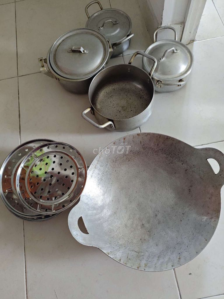 Bộ nồi, chảo, khay hấp. Mua bán Dụng cụ nhà bếp tại Quận 7 Tp Hồ Chí Minh được đăng bởi Lê Phú Khang hình 1