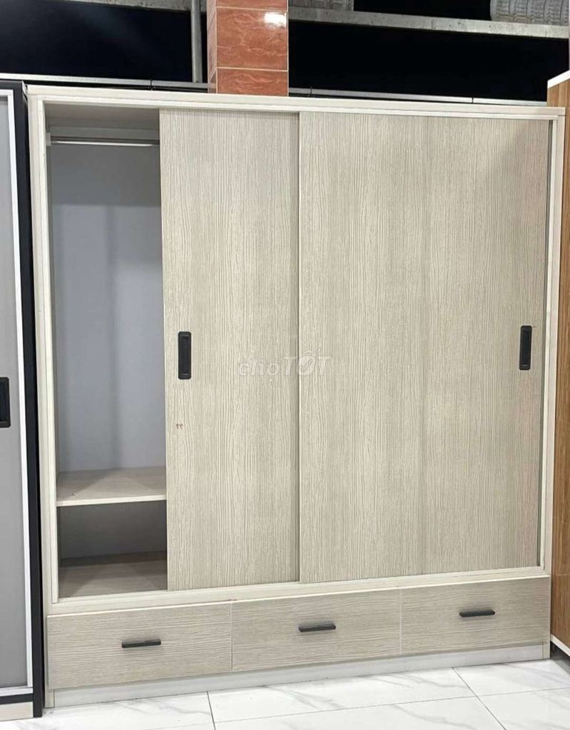 TỦ NHỰA ĐÀI LOAN CỬA LÙA 4 CÁNH MÀU VÂN GỖ SỒI. Mua bán Tủ, kệ gia đình tại Huyện Hóc Môn Tp Hồ Chí Minh được đăng bởi Tủ nhựa đài loan hoàng quân hình 1