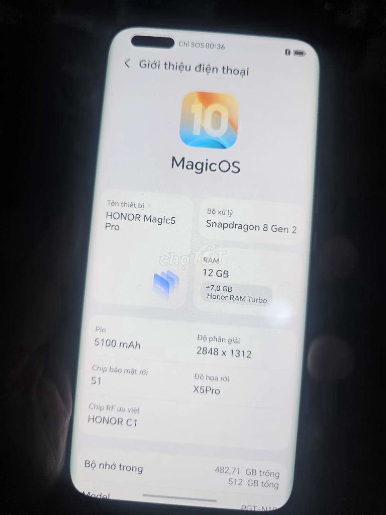 Honor Magic5 Pro 12GB/512GB Giao lưu. Mua bán Điện thoại tại Huyện Nhơn Trạch Đồng Nai được đăng bởi HD SHOP NHƠN TRẠCH  hình 1